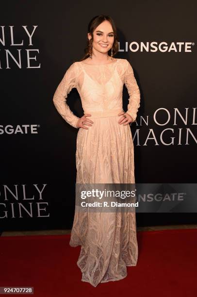 Actress Madeline Carroll attends the "I Can Only Imagine" premiere at Schermerhorn Symphony Center on February 26, 2018 in Nashville, Tennessee.
