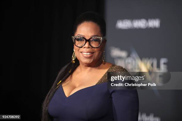 Oprah Winfrey attends the premiere of Disney's "A Wrinkle In Time" at the El Capitan Theatre on February 26, 2018 in Los Angeles, California.