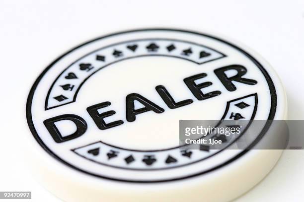 dealer chip only - poker dealer stock pictures, royalty-free photos & images