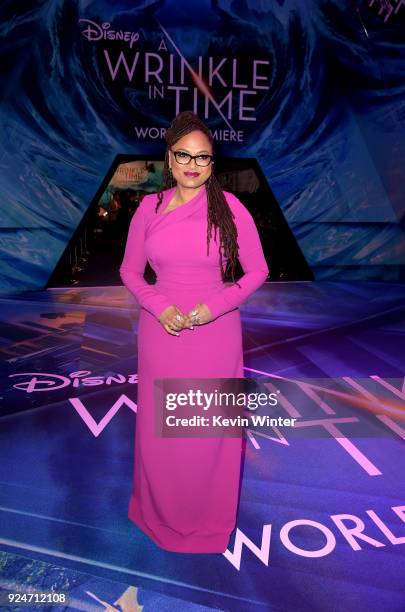 Ava DuVernay attends the premiere of Disney's "A Wrinkle In Time" at the El Capitan Theatre on February 26, 2018 in Los Angeles, California.