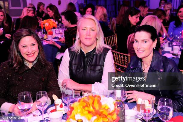 Elizabeth Mayhew, Carole Reed, and Jennifer Creel, attend The Boys' Club of New York Ninth Annual Winter Luncheon on February 26, 2018 in New York...