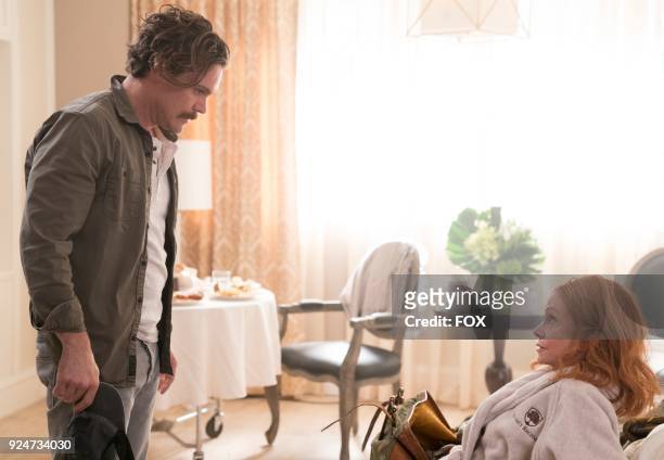 Pictured L-R: Clayne Crawford and guest star Swoosie Kurtz in the "An Inconvenient Ruth" episode of LETHAL WEAPON airing Tuesday, Feb. 6 on FOX.