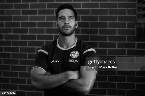 Corey Norman poses during the Parramatta Eels NRL media day at the Old Saleyards Reserve on February 27, 2018 in Sydney, Australia.