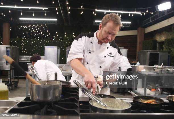 Contestant Benjamin in the all-new Final Three/All-Star Finale special, two-hour season finale episode of HELLS KITCHEN airing Friday, Feb. 2 on FOX.