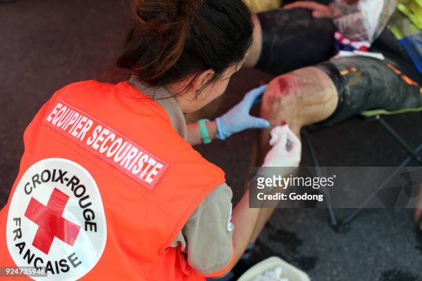 French Red Cross. Volunteer. French Red Cross. Volunteer. France.