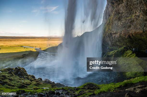 Seljalandsfoss waterfall. Iceland. .