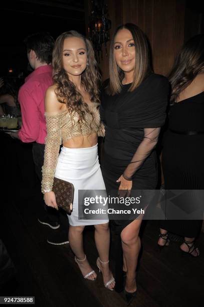 Stephanie Tear and Diana Madison attend "Glam Masters" premiere party at Dirty French on February 26, 2018 in New York City.