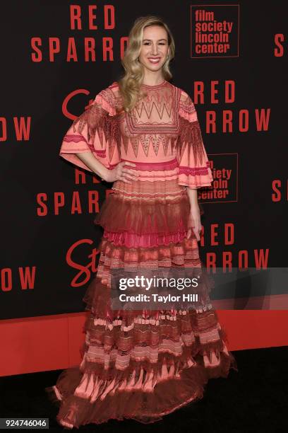 Isabella Boylston attends the premiere of "Red Sparrow" at Alice Tully Hall at Lincoln Center on February 26, 2018 in New York City.