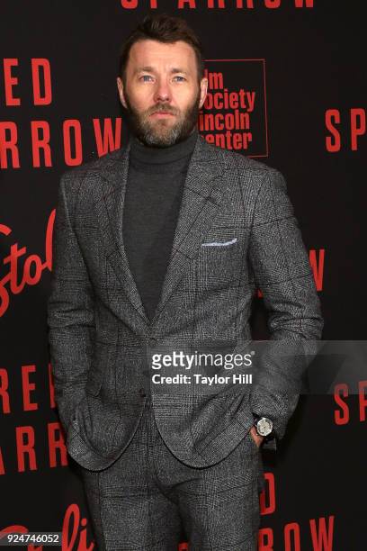 Joel Edgerton attends the premiere of "Red Sparrow" at Alice Tully Hall at Lincoln Center on February 26, 2018 in New York City.