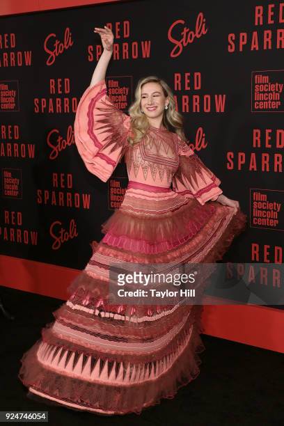 Isabella Boylston attends the premiere of "Red Sparrow" at Alice Tully Hall at Lincoln Center on February 26, 2018 in New York City.