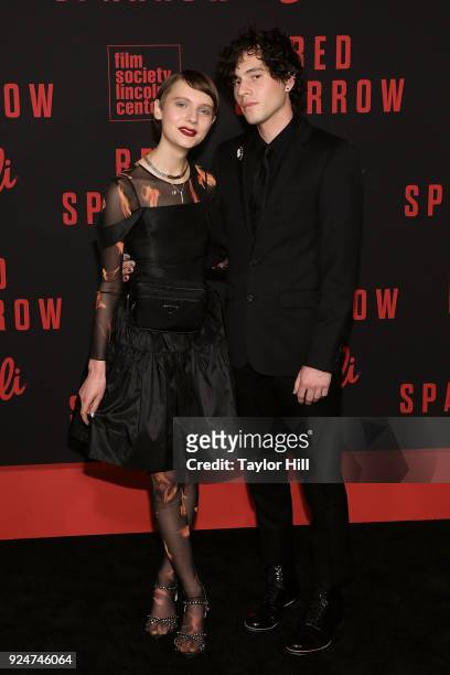 Sasha Frolova attends the premiere of "Red Sparrow" at Alice Tully Hall at Lincoln Center on February 26, 2018 in New York City.