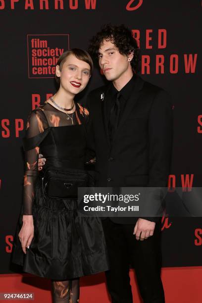 Sasha Frolova attends the premiere of "Red Sparrow" at Alice Tully Hall at Lincoln Center on February 26, 2018 in New York City.