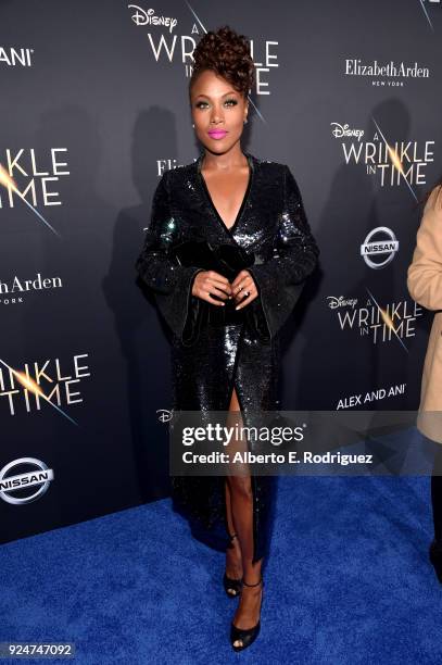 Actor DeWanda Wise arrives at the world premiere of Disneys 'A Wrinkle in Time' at the El Capitan Theatre in Hollywood CA, Feburary 26, 2018.