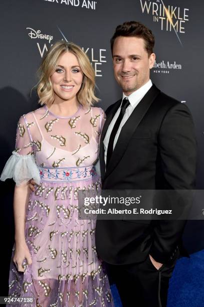 Editor Spencer Averick and guest arrive at the world premiere of Disneys 'A Wrinkle in Time' at the El Capitan Theatre in Hollywood CA, Feburary 26,...