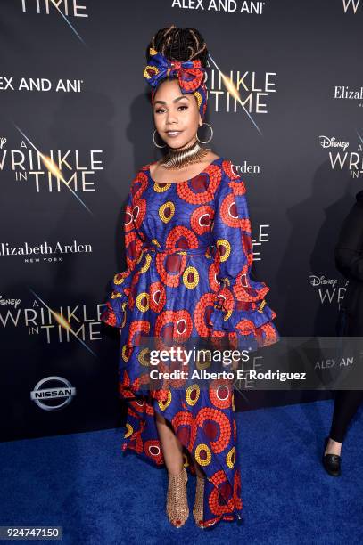 Actor Brittany Mayti arrives at the world premiere of Disneys 'A Wrinkle in Time' at the El Capitan Theatre in Hollywood CA, Feburary 26, 2018.