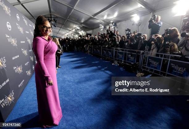 Director Ava DuVernay arrives at the world premiere of Disneys 'A Wrinkle in Time' at the El Capitan Theatre in Hollywood CA, Feburary 26, 2018.