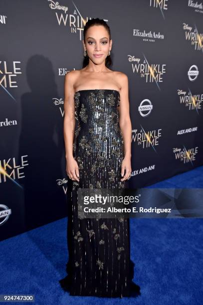 Actor Bianca Lawson arrives at the world premiere of Disneys 'A Wrinkle in Time' at the El Capitan Theatre in Hollywood CA, Feburary 26, 2018.