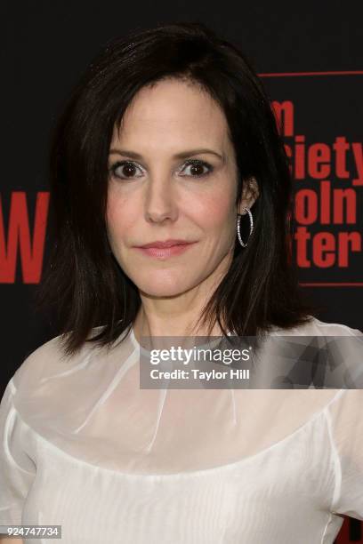 Mary-Louise Parker attends the premiere of "Red Sparrow" at Alice Tully Hall at Lincoln Center on February 26, 2018 in New York City.