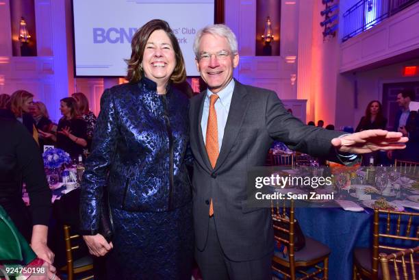 Helen Miller and Rick Witmer attend The Boys' Club of New York Ninth Annual Winter Luncheon at 583 Park Avenue on February 26, 2018 in New York City.