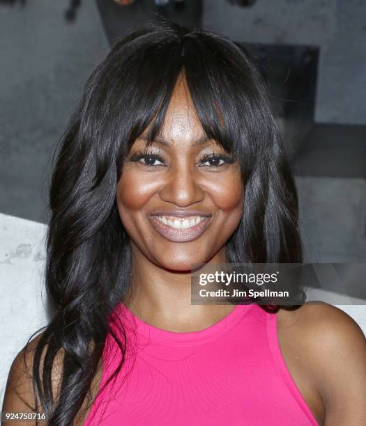 Actress Nichole Galicia attends the after party for "Louisiana Caviar" hosted by The Cinema Society with Avion and Watchbox at The Mailroom on...