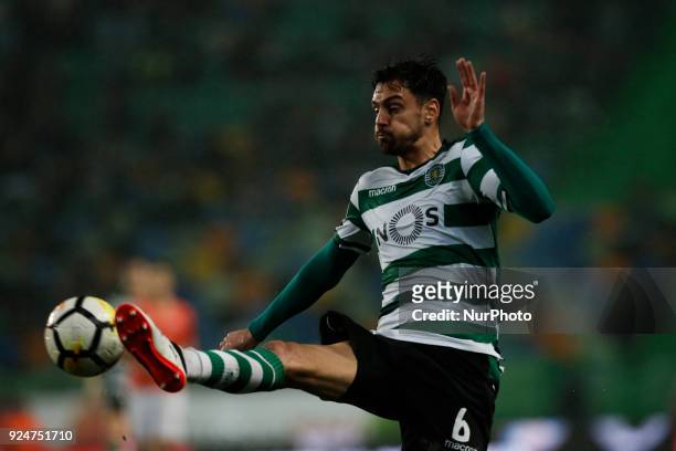 Sporting's defender Andre Pinto in action during Primeira Liga 2017/18 match between Sporting CP vs Moreirense FC, in Lisbon, on February 26, 2017.