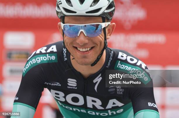 Poland's Rafal Majka from Bora -Hansgrohe pictured ahead the fifth and final stage of the 2018 Abu Dhabi Tour, the 199km Abu Dhabi Airports stage...