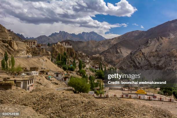 lamayru monastery, view of lamayuru monastery in leh-ladakh, india. - lamayuru monastery stock pictures, royalty-free photos & images