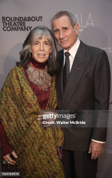 Julia Schafler and Jim Dale attend the Roundabout Theatre Company's 2018 Gala "A Legendary Night" on February 26, 2018 at the The Ziegfeld Ballroom...