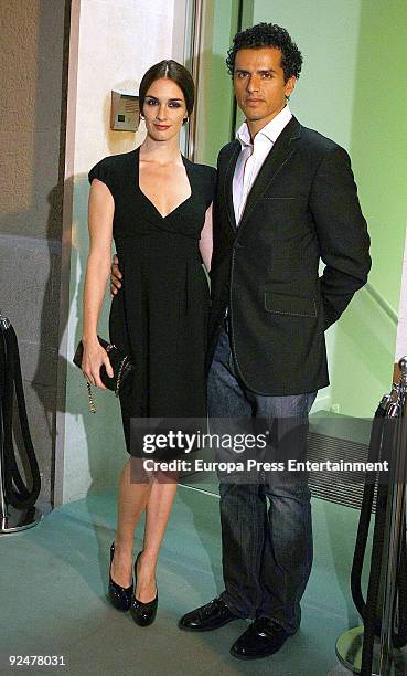 Actress Paz Vega and Orson Salazar at the opening of the Aesthetic Clinic on October 28, 2009 in Madrid, Spain.