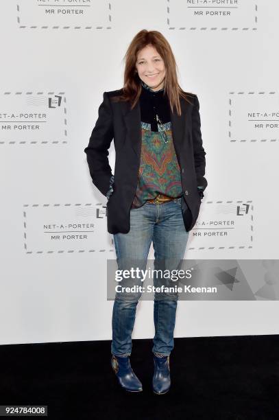 Catherine Keener attends NET-A-PORTER and MR PORTER partner with Letters Live on February 26, 2018 in Los Angeles, California.