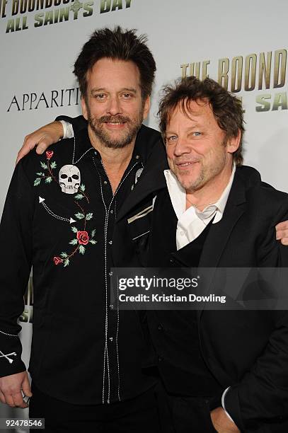 Actors Bob Rubin and David Ferry arrive for the Premiere of "The Boondock Saints II: All Saints Day" at Arclight Cinemas on October 28, 2009 in Los...