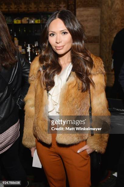 Marianna Hewitt attends NET-A-PORTER and MR PORTER partner with Letters Live on February 26, 2018 in Los Angeles, California.