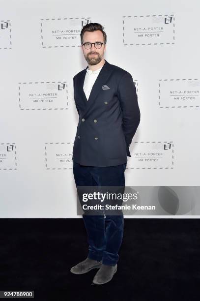 Dan Rookwood attends NET-A-PORTER and MR PORTER partner with Letters Live on February 26, 2018 in Los Angeles, California.