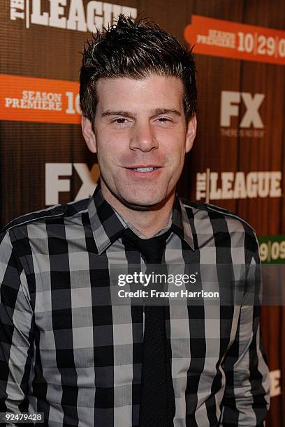 Actor Stephen Rannazzisi arrives at the Premiere Screening Of FX's "The League" atThe Zanuck Theater, Fox Lot on October 28, 2009 in Los Angeles,...