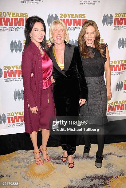 The Bold & The Beautiful" actresses Hunter Tylo, Alley Mills and Sarah Brown arrive at the 2009 International Womens Media Foundation's 'Courage In...