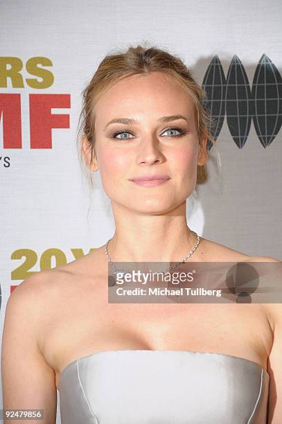 Actress Diane Kruger arrives at the 2009 International Womens Media Foundation's 'Courage In Journalism' Awards, held at the Beverly Hills Hotel on...