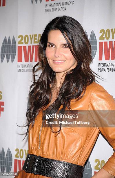 Actress Angie Harmon arrives at the 2009 International Womens Media Foundation's 'Courage In Journalism' Awards, held at the Beverly Hills Hotel on...