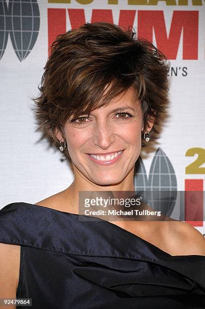 Glamour magazine Editor-in-Chief Cindy Levy arrives at the 2009 International Womens Media Foundation's 'Courage In Journalism' Awards, held at the...
