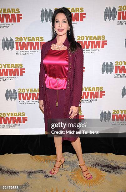 Actress Hunter Tylo arrives at the 2009 International Womens Media Foundation's 'Courage In Journalism' Awards, held at the Beverly Hills Hotel on...