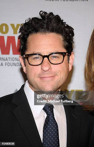 Producer J.J. Abrams arrives at the 2009 International Womens Media Foundation's 'Courage In Journalism' Awards, held at the Beverly Hills Hotel on...
