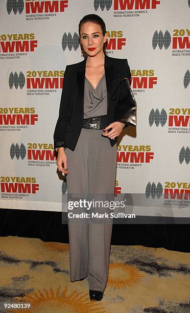 Actress Lynn Collins arrives at The International Women's Media Foundation's Courage In Journalism Awards held at the Beverly Hills Hotel on October...