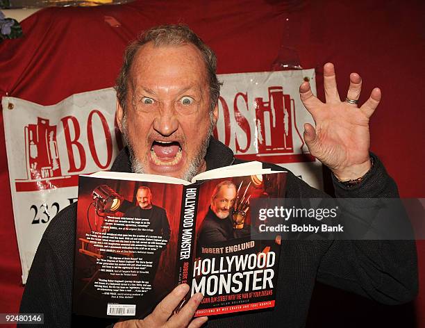 Robert Englund promotes "Hollywood Monster" at Bookends on October 28, 2009 in Ridgewood, New Jersey.