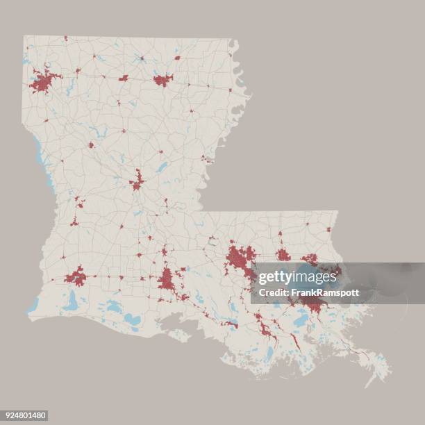 ilustraciones, imágenes clip art, dibujos animados e iconos de stock de louisiana estados unidos estado de ruta - shreveport