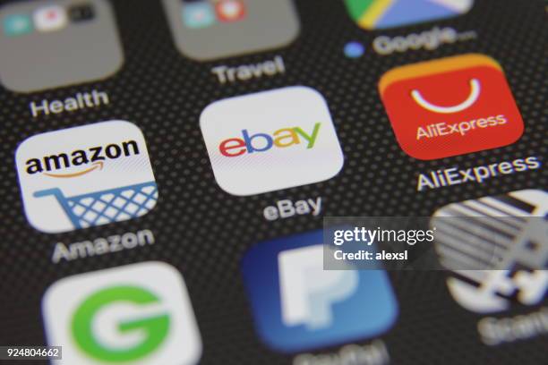 internet shopping e-commerce application - groupon stock pictures, royalty-free photos & images