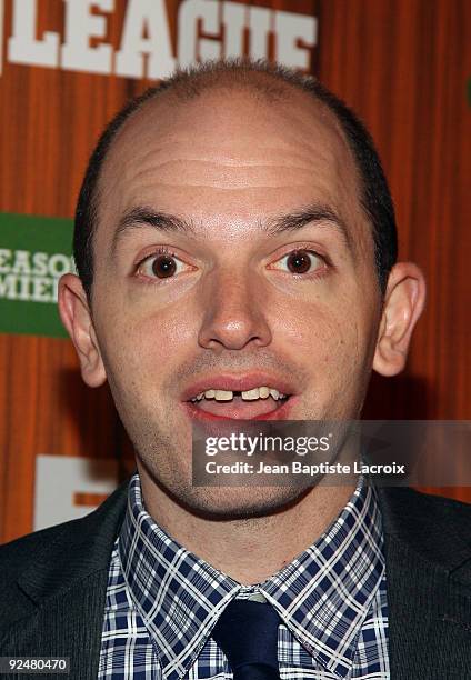 Paul Scheer arrives at the Premiere Screening Of FX's 'The League' atThe Zanuck Theater at Fox Studio Lot on October 28, 2009 in Century City,...