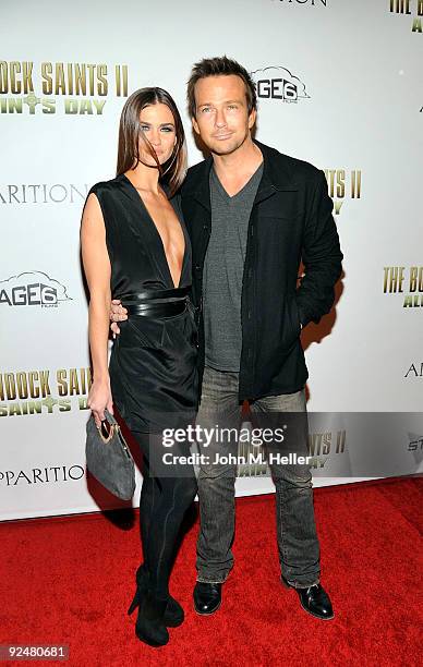 Lauren Hill and actor Sean Patrick Flanery attend the premiere of "The Boondock Saints II: All Saints Day" at the Arclight Theaters on October 28,...