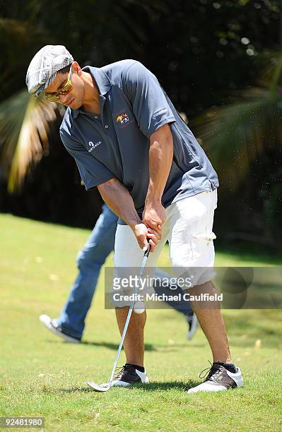 Actor Actor Adam Rodriguez attends the Amaury Nolasco & Friends Golf Classic at Bahia Beach on June 19, 2009 in San Juan, Puerto Rico.