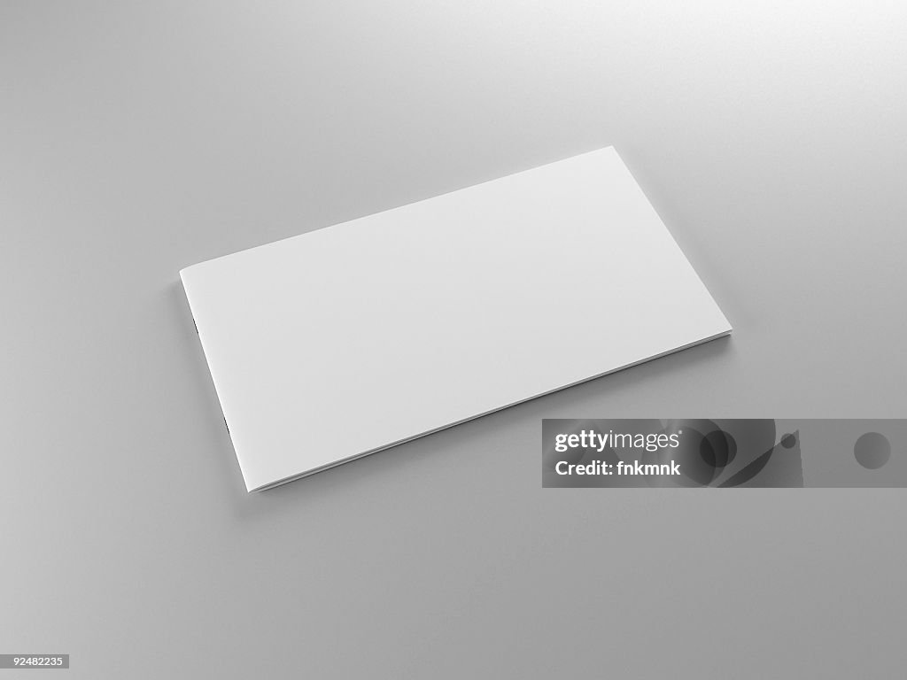 An isolated image of an empty piece of paper