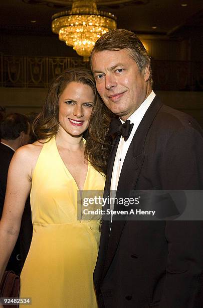 Sessa Von Richtofen and Richard Johnson attend the 2009 Alzheimer's Association Rita Hayworth Gala at The Waldorf=Astoria on October 27, 2009 in New...