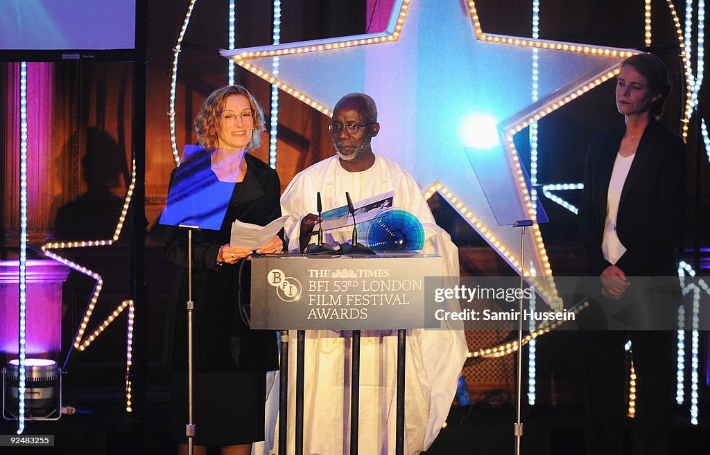 Awards Ceremony Presentation - The Times BFI 53rd London Film Festival